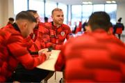 3 February 2025; Derry City's Mark Connolly at their new training facility, the Owenbeg Derry GAA Centre, in Dungiven, Derry. Photo by Stephen McCarthy/Sportsfile