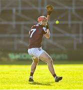 2 February 2025; TJ Brennan of Galway during the Allianz Hurling League Division 1A match between Kilkenny and Galway at UPMC Nowlan Park in Kilkenny. Photo by David Fitzgerald/Sportsfile