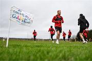 3 February 2025; Derry City's Mark Connolly during a pitch training session at their new training facility, the Owenbeg Derry GAA Centre, in Dungiven, Derry. Photo by Stephen McCarthy/Sportsfile