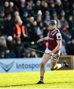 2 February 2025; John Cooney of Galway during the Allianz Hurling League Division 1A match between Kilkenny and Galway at UPMC Nowlan Park in Kilkenny. Photo by David Fitzgerald/Sportsfile