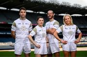 4 February 2025; Nestlé Health Science’s global leading brand Solgar, a provider of high-quality nutritional supplements, are pleased to announce an exciting new three-year partnership with the Gaelic Athletic Association (GAA) and the Gaelic Players Association (GPA), the representative body for inter-county Gaelic Games players, becoming the official vitamin partner of the GAA/GPA. Solgar will also become one of the title sponsors of the GAA Museum, home to the rich sporting, social and cultural history of Gaelic Games. Pictured at the launch are brand ambassadors, from left, Galway footballer Paul Conroy, Galway camogie player Niamh Mallon, Limerick hurler Tom Morrissey and Cork ladies footballer Katie Quirke. Photo by Ramsey Cardy/Sportsfile