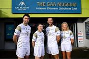 4 February 2025; Nestlé Health Science’s global leading brand Solgar, a provider of high-quality nutritional supplements, are pleased to announce an exciting new three-year partnership with the Gaelic Athletic Association (GAA) and the Gaelic Players Association (GPA), the representative body for inter-county Gaelic Games players, becoming the official vitamin partner of the GAA/GPA. Solgar will also become one of the title sponsors of the GAA Museum, home to the rich sporting, social and cultural history of Gaelic Games. Pictured at the launch are brand ambassadors, from left, Galway footballer Paul Conroy, Galway camogie player Niamh Mallon, Limerick hurler Tom Morrissey and Cork ladies footballer Katie Quirke. Photo by Ramsey Cardy/Sportsfile