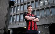 4 February 2025; Bohemians new signing Alex Lacey poses for a portrait during his unveiling at Bohemian FC offices in Dublin. Photo by Piaras Ó Mídheach/Sportsfile