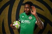 31 January 2025; Abel Alabi during a Kerry FC squad portrait session at Mounthawk Park in Tralee, Kerry. Photo by Brendan Moran/Sportsfile