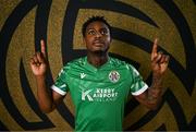 31 January 2025; Abel Alabi during a Kerry FC squad portrait session at Mounthawk Park in Tralee, Kerry. Photo by Brendan Moran/Sportsfile