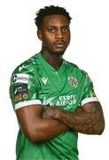 31 January 2025; Abel Alabi during a Kerry FC squad portrait session at Mounthawk Park in Tralee, Kerry. Photo by Brendan Moran/Sportsfile
