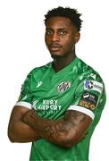 31 January 2025; Abel Alabi during a Kerry FC squad portrait session at Mounthawk Park in Tralee, Kerry. Photo by Brendan Moran/Sportsfile