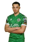 31 January 2025; Nathan Gleeson during a Kerry FC squad portrait session at Mounthawk Park in Tralee, Kerry. Photo by Brendan Moran/Sportsfile