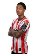 3 February 2025; Sean Robertson during a Derry City squad portrait session at Owenbeg Derry GAA Centre in Dungiven, Derry. Photo by Ramsey Cardy/Sportsfile