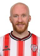 3 February 2025; Liam Boyce during a Derry City squad portrait session at Owenbeg Derry GAA Centre in Dungiven, Derry. Photo by Ramsey Cardy/Sportsfile