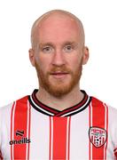 3 February 2025; Liam Boyce during a Derry City squad portrait session at Owenbeg Derry GAA Centre in Dungiven, Derry. Photo by Ramsey Cardy/Sportsfile