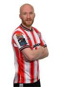 3 February 2025; Liam Boyce during a Derry City squad portrait session at Owenbeg Derry GAA Centre in Dungiven, Derry. Photo by Ramsey Cardy/Sportsfile