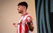 3 February 2025; Adam O'Reilly during a Derry City squad portrait session at Owenbeg Derry GAA Centre in Dungiven, Derry. Photo by Ramsey Cardy/Sportsfile