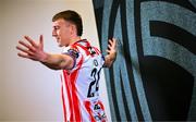 3 February 2025; Sam Todd during a Derry City squad portrait session at Owenbeg Derry GAA Centre in Dungiven, Derry. Photo by Ramsey Cardy/Sportsfile