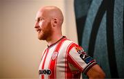 3 February 2025; Liam Boyce during a Derry City squad portrait session at Owenbeg Derry GAA Centre in Dungiven, Derry. Photo by Ramsey Cardy/Sportsfile