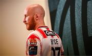 3 February 2025; Liam Boyce during a Derry City squad portrait session at Owenbeg Derry GAA Centre in Dungiven, Derry. Photo by Ramsey Cardy/Sportsfile