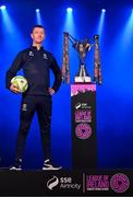 5 February 2025; Waterford head coach Gary Hunt during the SSE Airtricity Men’s Premier Division, SSE Airtricity Men’s First Division and SSE Airtricity Women’s Premier Division Launch 2025 at Mansion House in Dublin. Photo by Stephen McCarthy/Sportsfile