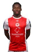 4 February 2025; Al-Amin Kazeem during a St Patrick's Athletic squad portraits session at Richmond Park in Dublin. Photo by Ramsey Cardy/Sportsfile