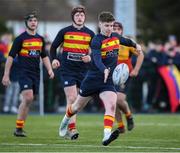 4 February 2025; Darragh Shanahan of Temple Carrig School during the Bank of Ireland Leinster Rugby Boys Schools Senior Cup First Round match between Temple Carrig School and St Fintan's High School at Castle Avenue in Dublin. Photo by Matt Browne/Sportsfile