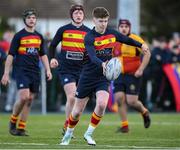 4 February 2025; Darragh Shanahan of Temple Carrig School during the Bank of Ireland Leinster Rugby Boys Schools Senior Cup First Round match between Temple Carrig School and St Fintan's High School at Castle Avenue in Dublin. Photo by Matt Browne/Sportsfile