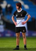 4 February 2025; Lucas Flynn of Newbridge College during the Bank of Ireland Leinster Rugby Boys Schools Junior Cup First Round match between Newbridge College and Presentation College, Bray at Energia Park in Dublin. Photo by Shauna Clinton/Sportsfile