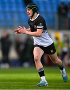 4 February 2025; Eoin Gibbons of Newbridge College during the Bank of Ireland Leinster Rugby Boys Schools Junior Cup First Round match between Newbridge College and Presentation College, Bray at Energia Park in Dublin. Photo by Shauna Clinton/Sportsfile