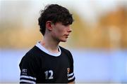 4 February 2025; Lucas Flynn of Newbridge College after the Bank of Ireland Leinster Rugby Boys Schools Junior Cup First Round match between Newbridge College and Presentation College, Bray at Energia Park in Dublin. Photo by Shauna Clinton/Sportsfile