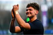 4 February 2025; Hlib Reznichenko of Wesley College after the Bank of Ireland Leinster Rugby Boys Schools Junior Cup First Round match between Wesley College and Gonzaga College at Energia Park in Dublin. Photo by Shauna Clinton/Sportsfile