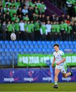 4 February 2025; Paul Batten of Gonzaga College during the Bank of Ireland Leinster Rugby Boys Schools Junior Cup First Round match between Wesley College and Gonzaga College at Energia Park in Dublin. Photo by Shauna Clinton/Sportsfile
