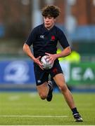 4 February 2025; Marcos Sherrard of Wesley College during the Bank of Ireland Leinster Rugby Boys Schools Junior Cup First Round match between Wesley College and Gonzaga College at Energia Park in Dublin. Photo by Shauna Clinton/Sportsfile