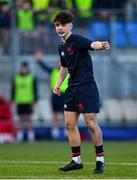 4 February 2025; Mark Garry of Wesley College during the Bank of Ireland Leinster Rugby Boys Schools Junior Cup First Round match between Wesley College and Gonzaga College at Energia Park in Dublin. Photo by Shauna Clinton/Sportsfile
