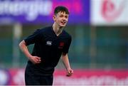 4 February 2025; Matthew Dignam of Wesley College after the Bank of Ireland Leinster Rugby Boys Schools Junior Cup First Round match between Wesley College and Gonzaga College at Energia Park in Dublin. Photo by Shauna Clinton/Sportsfile