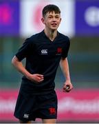 4 February 2025; Matthew Dignam of Wesley College after the Bank of Ireland Leinster Rugby Boys Schools Junior Cup First Round match between Wesley College and Gonzaga College at Energia Park in Dublin. Photo by Shauna Clinton/Sportsfile