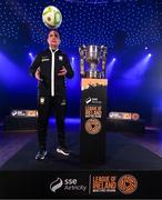 5 February 2025; Athlone Town manager Dario Castelo during the SSE Airtricity Men’s Premier Division, SSE Airtricity Men’s First Division and SSE Airtricity Women’s Premier Division Launch 2025 at Mansion House in Dublin. Photo by Stephen McCarthy/Sportsfile