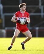 2 February 2025; Ethan Doherty of Derry during the Allianz Football League Division 1 match between Derry and Kerry at Celtic Park in Derry. Photo by Stephen McCarthy/Sportsfile