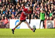 2 February 2025; Brendan Rogers of Derry during the Allianz Football League Division 1 match between Derry and Kerry at Celtic Park in Derry. Photo by Stephen McCarthy/Sportsfile
