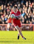 2 February 2025; Ethan Doherty of Derry during the Allianz Football League Division 1 match between Derry and Kerry at Celtic Park in Derry. Photo by Stephen McCarthy/Sportsfile