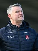 2 February 2025; Derry head coach Paul McIver before the Allianz Football League Division 1 match between Derry and Kerry at Celtic Park in Derry. Photo by Stephen McCarthy/Sportsfile