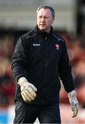 2 February 2025; Derry goalkeeping coach Johnny Kelly before the Allianz Football League Division 1 match between Derry and Kerry at Celtic Park in Derry. Photo by Stephen McCarthy/Sportsfile