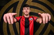 7 February 2025; Andrew Spain during a Longford Town squad portraits session at Bishopsgate in Longford. Photo by Sam Barnes/Sportsfile