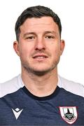 7 February 2025; Goalkeeper coach Gabriel Sava during a Longford Town squad portraits session at Bishopsgate in Longford. Photo by Sam Barnes/Sportsfile