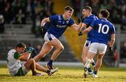 8 February 2025; Diarmuid O'Connor of Kerry celebrates with teammates, Paul Geaney and Paudie Clifford, 10, after scoring their side's first goal during the Allianz Football League Division 1 match between Kerry and Donegal at Fitzgerald Stadium in Killarney, Kerry. Photo by Brendan Moran/Sportsfile