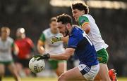 8 February 2025; Paudie Clifford of Kerry in action against Finnbarr Roarty of Donegal during the Allianz Football League Division 1 match between Kerry and Donegal at Fitzgerald Stadium in Killarney, Kerry. Photo by Brendan Moran/Sportsfile