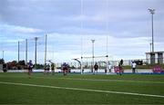 8 February 2025; A general view of the pitch, during what was the first game back at the venue since the damage caused by Storm Éowyn, at the Electric Ireland Ashling Murphy Cup final match between Queens University Belfast 2 and ATU Galway at the University of Galway Connacht GAA AirDome in Bekan, Mayo. Photo by Piaras Ó Mídheach/Sportsfile