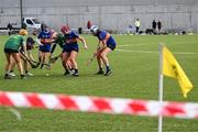 8 February 2025; A general view of action, during what was the first game back at the venue since the damage caused by Storm Éowyn, at the Electric Ireland Ashling Murphy Cup final match between Queens University Belfast 2 and ATU Galway at the University of Galway Connacht GAA AirDome in Bekan, Mayo. Photo by Piaras Ó Mídheach/Sportsfile