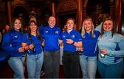 5 February 2025; Leinster Rugby, in association with Bank of Ireland, welcomed players, coaches and members of the media to College Green for the exclusive screening of ‘This Is Leinster’, a five-part behind the scenes documentary of the women’s team interprovincial success in the summer of 2024. The documentary, shot by the Leinster Rugby in-house videography team and led by Tom O’Sullivan, features never before seen footage and access with the wider squad, plus in-depth conversations with head coach Tania Rosser, captain Hannah O’Connor, and players Eimear Corri and Ruth Campbell. The documentary goes live at 7pm on Thursday evening, 6 February 2025 across all Leinster Rugby social platforms. Pictured are, from left, Leinster's Sarah Callan, Julia O'Connor, Aoife Wafer, Niamh O'Dowd, Emma Tilly and Jemma Farrell. Photo by Shauna Clinton/Sportsfile