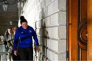 5 February 2025; Leinster Rugby, in association with Bank of Ireland, welcomed players, coaches and members of the media to College Green for the exclusive screening of ‘This Is Leinster’, a five-part behind the scenes documentary of the women’s team interprovincial success in the summer of 2024. The documentary, shot by the Leinster Rugby in-house videography team and led by Tom O’Sullivan, features never before seen footage and access with the wider squad, plus in-depth conversations with head coach Tania Rosser, captain Hannah O’Connor, and players Eimear Corri and Ruth Campbell. The documentary goes live at 7pm on Thursday evening, 6 February 2025 across all Leinster Rugby social platforms. Pictured is Leinster's Hannah O'Connor. Photo by Shauna Clinton/Sportsfile