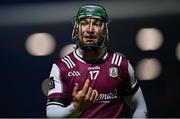 8 February 2025; Fintan Burke of Galway during the Allianz Hurling League Division 1A match between Galway and Clare at Pearse Stadium in Galway. Photo by Tyler Miller/Sportsfile