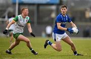 8 February 2025; Seán O'Brien of Kerry in action against Oisín Gallen of Donegal during the Allianz Football League Division 1 match between Kerry and Donegal at Fitzgerald Stadium in Killarney, Kerry. Photo by Brendan Moran/Sportsfile