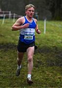9 February 2025; Diarmait Keogh of Finn Valley AC, Donegal, competes in the intermediate men 8000m during the 123.ie National Intermediate, Masters & Juvenile B Cross Country Championships 2025 at Westport Athletics Centre in Mayo. Photo by Tyler Miller/Sportsfile